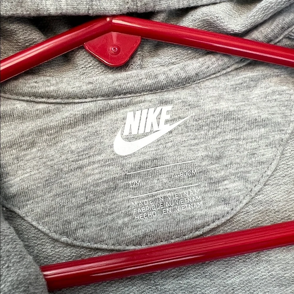 Nike Infant Gray Hooded‎ Romper